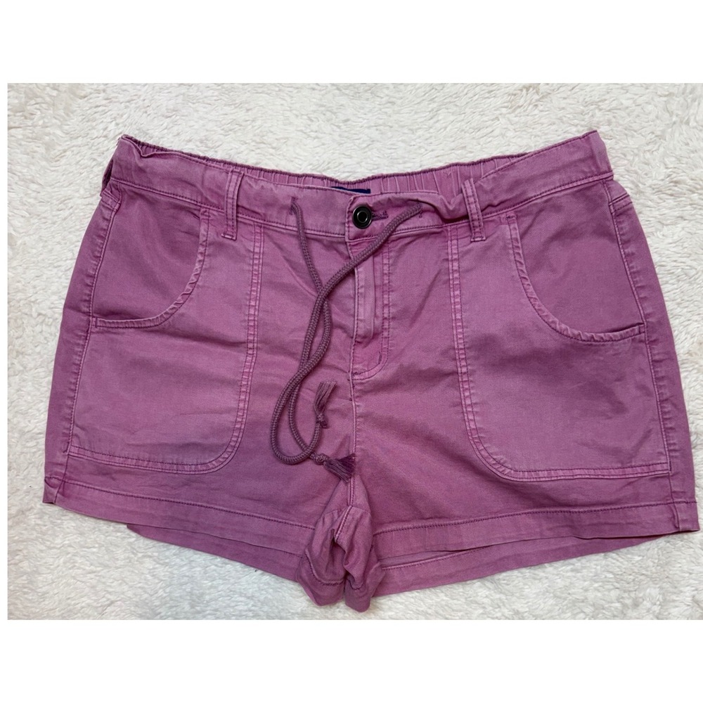Project Indigo Shorts Womens XL Casual Drawstring Pockets Purple Excellent